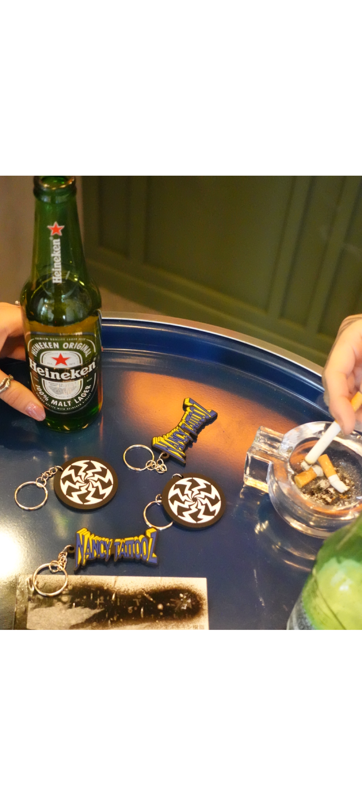 NANCY TATTOOZ FONT KEYCHAIN