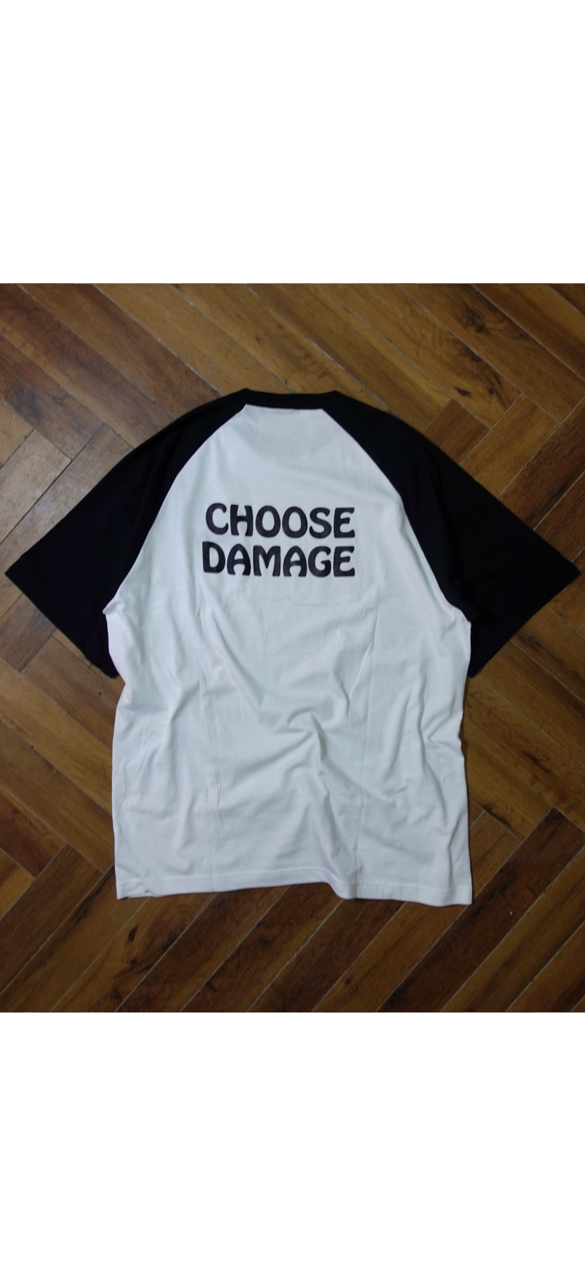 CHOOSE DAMAGE RAGLAN TEE